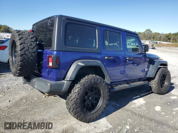 2018 Jeep Wrangler Unlimited Sport z VIN 1C4HJXDN6JW201107, wystawiony jako Copart lot #81801164 z przebiegiem 69 956 mil mil oraz Szkoda całkowita • Salvage title. Historia ofert i sprzedaży dostępna na DreamBid. Obrazek 3.