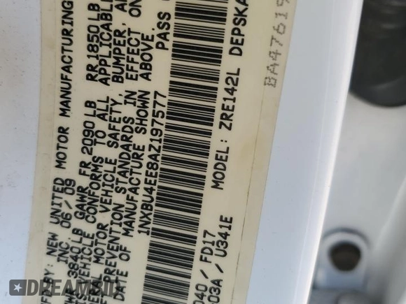 2010 Toyota Corolla with VIN 1NXBU4EE8AZ197577, listed as a Copart auction lot 50886605 with 144,352 mi miles and Salvage Title. Bid and sale history available at carsss.com. Image 13.