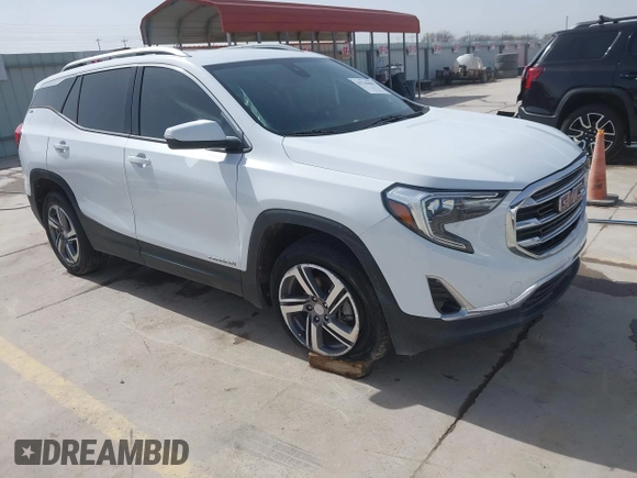 2019 GMC Terrain SLT with VIN 3GKALVEV3KL253496, listed as a IAAI auction lot 41716400 with 181,413 mi miles. Bid and sale history available at carsss.com. Image 1.