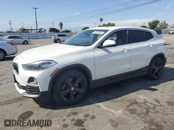 2018 BMW X2 sDrive28i with VIN WBXYJ3C34JEJ84163, listed as a Copart auction lot 54043904 with 46,509 mi miles and Salvage title. Bid and sale history available at DreamBid. Image 1.