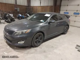 2015 Kia Optima LX with VIN 5XXGM4A79FG502258, listed as a IAAI auction lot 41279795 with 92,090 mi miles. Bid and sale history available at carsss.com. Image 2.