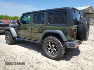 2020 Jeep Wrangler Unlimited Rubicon z VIN 1C4HJXFG9LW291418, wystawiony jako Copart lot #53009235 z przebiegiem 49 613 mil mil oraz Szkoda całkowita • Salvage title. Historia ofert i sprzedaży dostępna na DreamBid. Obrazek 2.
