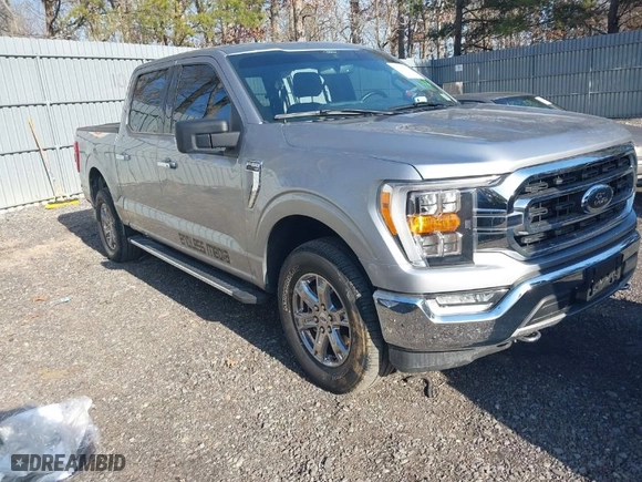 2021 Ford F-150 XL with VIN 1FTFW1E85MKD11754, listed as a IAAI auction lot 41654622 with 33,756 mi miles. Bid and sale history available at carsss.com. Image 1.