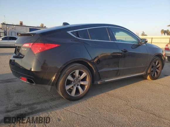 2010 Acura ZDX Tech Pkg with VIN 2HNYB1H44AH501572, listed as a Copart auction lot 52585975 with 151,253 mi miles and Salvage Title. Bid and sale history available at carsss.com. Image 3.
