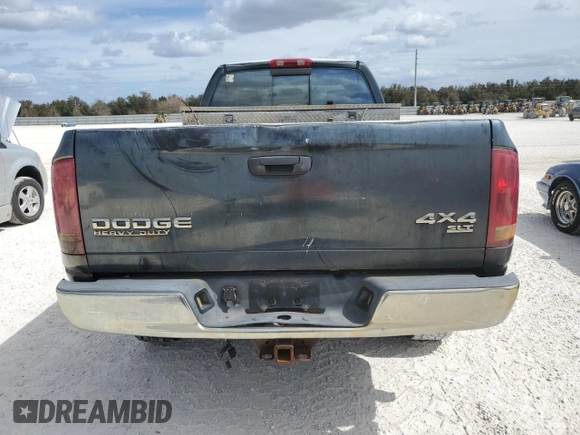 2003 Dodge Ram 2500 ST with VIN 3D7KU28603G709406, listed as a Copart auction lot 76834194 with 0 mi miles and Salvage Title. Bid and sale history available at carsss.com. Image 6.