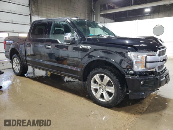 2019 Ford F-150 XL with VIN 1FTEW1E49KFA35982, listed as a Copart auction lot 42703425 with 49,189 mi miles and Salvage Title. Bid and sale history available at carsss.com. Image 4.