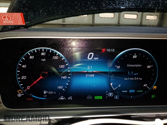 2021 Mercedes-Benz GLE 450 with VIN 4JGFB5KB7MA505318, listed as a Copart auction lot 47925135 with 31,468 mi miles and Salvage title. Bid and sale history available at DreamBid. Image 9.