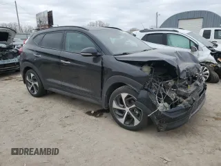 2016 Hyundai Tucson Limited with VIN KM8J33A21GU216211, listed as a Copart auction lot 44120345 with Not Provided miles and Salvage Title. Bid and sale history available at DreamBid. Image 4.