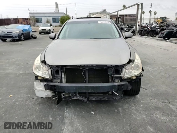 2007 Infiniti G35 Journey with VIN JNKBV61E07M713991, listed as a Copart auction lot 76395314 with 226,971 mi miles and Salvage Title. Bid and sale history available at DreamBid. Image 10.