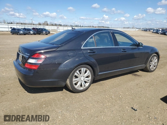 2009 Mercedes-Benz S with VIN WDDNF84XX9A277889, listed as a Copart auction lot 54190355 with 205,362 mi miles and Clean Title. Bid and sale history available at DreamBid. Image 3.
