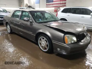 2003 Cadillac DeVille with VIN 1G6KD54Y43U124198, listed as a Copart auction lot 44515215 with 116,006 mi miles and Salvage Title. Bid and sale history available at carsss.com. Image 4.