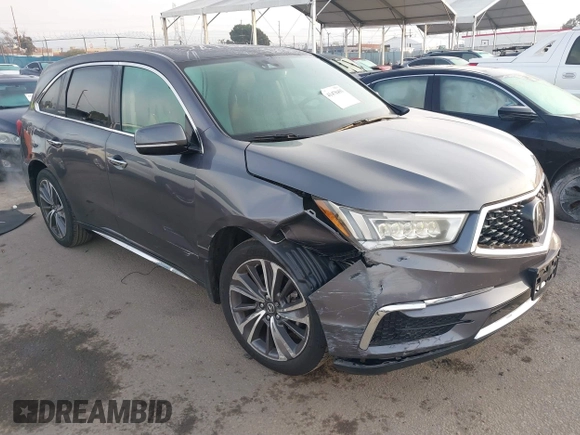 2019 Acura MDX Technology z VIN 5J8YD3H59KL010487, wystawiony jako IAAI lot #41478493 z przebiegiem 55 315 mil mil oraz . Historia ofert i sprzedaży dostępna na DreamBid. Obrazek 1.