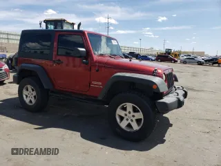 2012 Jeep Wrangler Sport with VIN 1C4GJWAG6CL114615, listed as a Copart auction lot 55355045 with 158,342 mi miles and Salvage title. Bid and sale history available at DreamBid. Image 4.