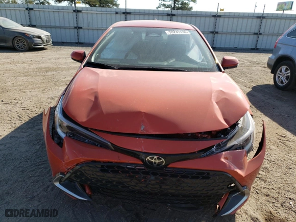 2025 Toyota Corolla Hatchback XSE with VIN JTNC4MBE5S3237579, listed as a Copart auction lot 78245104 with 2,644 mi miles and Salvage Title. Bid and sale history available at carsss.com. Image 5.
