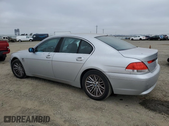 2003 BMW 7 Series 745i with VIN WBAGL63483DP64521, listed as a Copart auction lot 54973345 with 88,995 mi miles and Clean title. Bid and sale history available at DreamBid. Image 2.