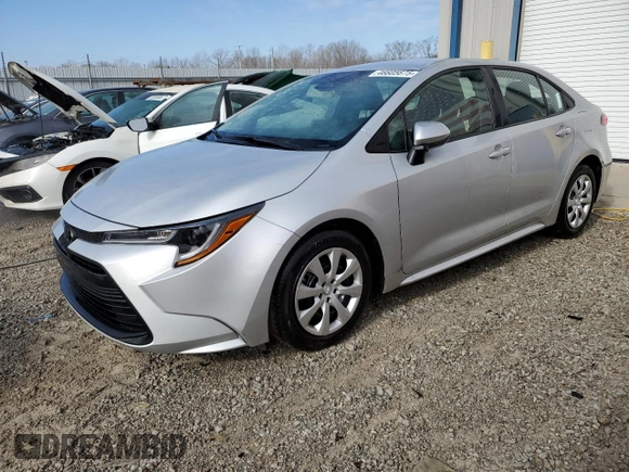 2024 Toyota Corolla LE with VIN 5YFB4MDEXRP186885, listed as a Copart auction lot 46605675 with 14,045 mi miles and Salvage Title. Bid and sale history available at carsss.com. Image 1.