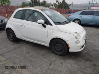 2012 FIAT 500 Pop with VIN 3C3CFFDR7CT120509, listed as a IAAI auction lot 42042059 with 116,805 mi miles. Bid and sale history available at carsss.com. Image 1.