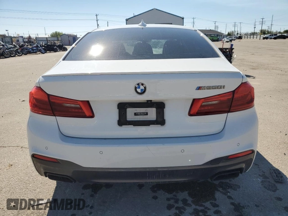 2018 BMW 5 Series M550i xDrive with VIN WBAJB9C51JB287233, listed as a Copart auction lot 55899505 with Not provided miles and Salvage title. Bid and sale history available at DreamBid. Image 6.