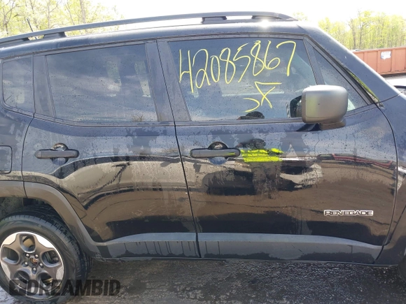 2018 Jeep Renegade Upland with VIN ZACCJBAB8JPH31972, listed as a IAAI auction lot 42085867 with 160,415 mi miles and . Bid and sale history available at DreamBid. Image 13.