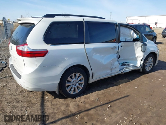 2017 Toyota Sienna with VIN 5TDDZ3DC3HS151274, listed as a IAAI auction lot 41936227 with 159,597 mi miles and . Bid and sale history available at DreamBid. Image 4.