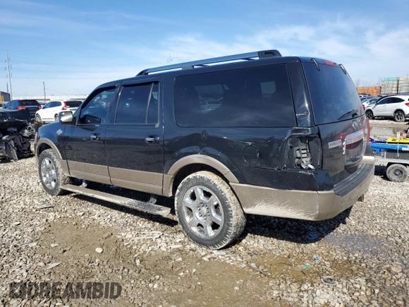 2013 Ford Expedition EL XLT with VIN 1FMJK1J52DEF23233, listed as a Copart auction lot 46584265 with 197,999 mi miles and Salvage Title. Bid and sale history available at carsss.com. Image 2.