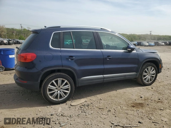 2012 Volkswagen Tiguan S with VIN WVGBV7AX1CW561870, listed as a Copart auction lot 53932255 with 105,972 mi miles and Salvage Title. Bid and sale history available at DreamBid. Image 3.