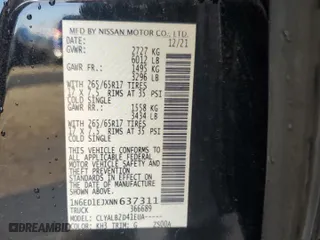 2022 Nissan Frontier PRO-X with VIN 1N6ED1EJXNN637311, listed as a Copart auction lot 45567135 with 60,224 mi miles and Salvage Title. Bid and sale history available at carsss.com. Image 12.