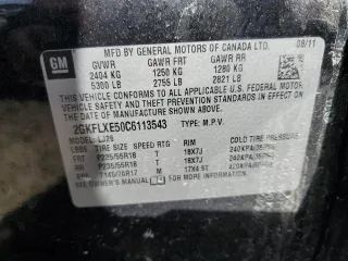 2012 GMC Terrain SLT-2 with VIN 2GKFLXE50C6113543, listed as a Copart auction lot 48726205 with 152,129 mi miles and Salvage Title. Bid and sale history available at carsss.com. Image 13.
