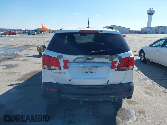 2011 Kia Sorento LX with VIN 5XYKT3A1XBG130115, listed as a IAAI auction lot 41844149 with 202,443 mi miles and . Bid and sale history available at carsss.com. Image 6.