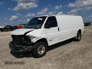 2006 Chevrolet Express Cargo Van with VIN 1GCGG29V161131512, listed as a Copart auction lot 71028644 with 0 mi miles and Salvage Title. Bid and sale history available at carsss.com. Image 1.