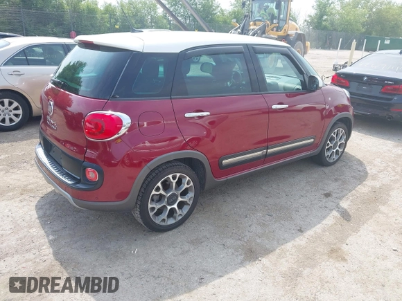 2015 FIAT 500L Urbana Trekking z VIN ZFBCFADH6FZ030774, wystawiony jako IAAI lot #42687006 z przebiegiem 76 193 mil mil oraz . Historia ofert i sprzedaży dostępna na DreamBid. Obrazek 4.