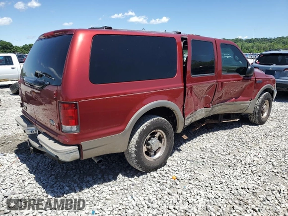 2000 Ford Excursion Limited z VIN 1FMNU42S2YED84910, wystawiony jako Copart lot #57272245 z przebiegiem 235 173 mil mil oraz Szkoda całkowita • Salvage title. Historia ofert i sprzedaży dostępna na DreamBid. Obrazek 3.
