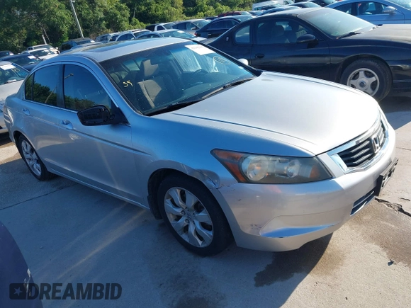 2008 Honda Accord EX with VIN JHMCP26708C009363, listed as a IAAI auction lot 42242217 with 208,564 mi miles and . Bid and sale history available at DreamBid. Image 1.