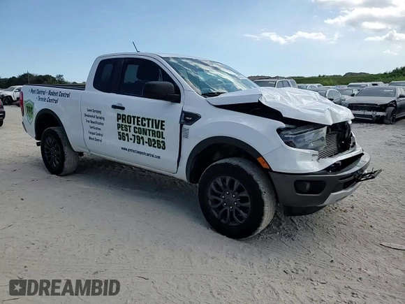 2023 Ford Ranger XL with VIN 1FTER1EH3PLE04080, listed as a Copart auction lot 44332105 with 44,629 mi miles and Salvage title. Bid and sale history available at DreamBid. Image 14.
