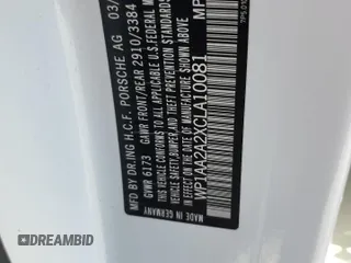 2012 Porsche Cayenne with VIN WP1AA2A2XCLA10081, listed as a Copart auction lot 55394935 with 181,316 mi miles and Salvage title. Bid and sale history available at DreamBid. Image 13.