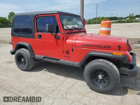 1995 Jeep Wrangler S with VIN 1J4FY19P2SP255844, listed as a Copart auction lot 80221564 with 225,551 mi miles and Non Repairable. Bid and sale history available at carsss.com. Image 4.
