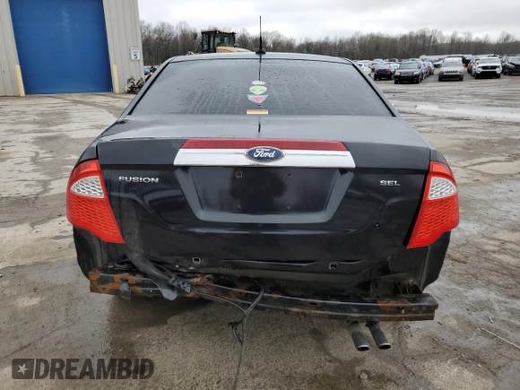 2011 Ford Fusion SEL with VIN 3FAHP0JA8BR266395, listed as a Copart auction lot 52387085 with 137,930 mi miles and Salvage Title. Bid and sale history available at carsss.com. Image 6.