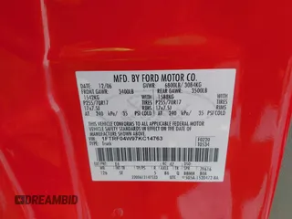 2007 Ford F-150 STX with VIN 1FTRF04W97KC14763, listed as a IAAI auction lot 42566587 with 120,200 mi miles and . Bid and sale history available at DreamBid. Image 9.