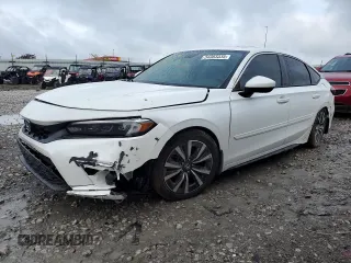 2022 Honda Civic EX-L z VIN 19XFL1H78NE005938, wystawiony jako Copart lot #54383335 z przebiegiem 25 401 mil mil oraz Szkoda całkowita • Salvage title. Historia ofert i sprzedaży dostępna na DreamBid. Obrazek 1.
