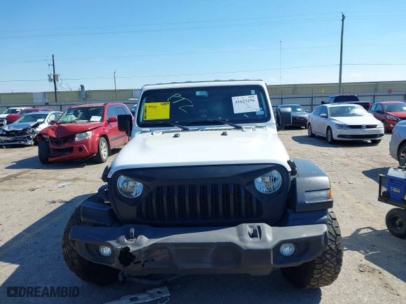 2018 Jeep Wrangler Unlimited Sport S with VIN 1C4HJXDG0JW140869, listed as a IAAI auction lot 41623256 with 112,197 mi miles. Bid and sale history available at carsss.com. Image 13.