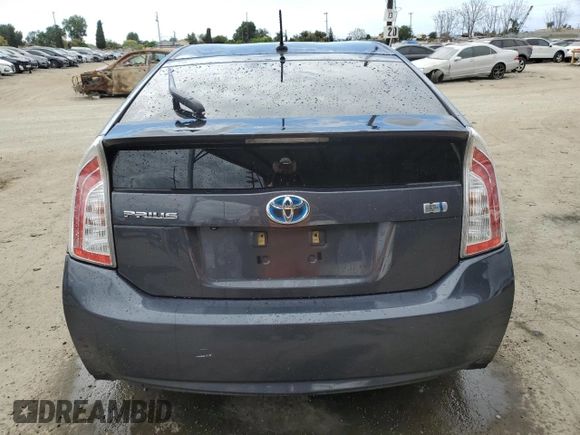 2013 Toyota Prius One with VIN JTDKN3DU6D5618389, listed as a Copart auction lot 53664095 with 207,300 mi miles and Salvage Title. Bid and sale history available at carsss.com. Image 6.