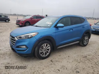 2018 Hyundai Tucson SEL Plus with VIN KM8J33A45JU600159, listed as a Copart auction lot 43227605 with 92,850 mi miles and Salvage Title. Bid and sale history available at carsss.com. Image 1.