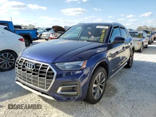 2021 Audi Q5 Premium Plus with VIN WA1BAAFYXM2033603, listed as a Copart auction lot 62543902 with 0 mi miles. Bid and sale history available at carsss.com. Image 2.