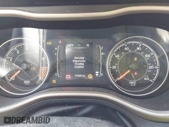 2015 Jeep Cherokee Latitude with VIN 1C4PJMCS7FW503594, listed as a IAAI auction lot 41792820 with 77,325 mi miles. Bid and sale history available at carsss.com. Image 7.