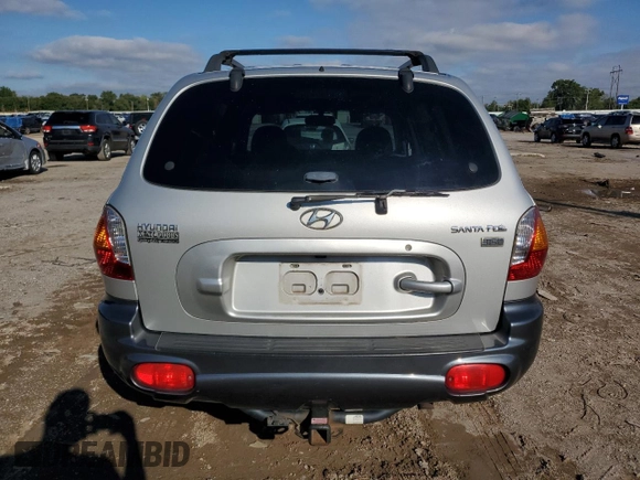 2003 Hyundai Santa Fe GLS with VIN KM8SC13E13U535411, listed as a Copart auction lot 72183444 with 189,961 mi miles and Salvage Title. Bid and sale history available at carsss.com. Image 6.