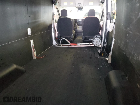 2024 Ford Transit Cargo with VIN 1FTBR1C88RKA39474, listed as a Copart auction lot 86339884 with Not Provided miles and Salvage Title. Bid and sale history available at DreamBid. Image 10.