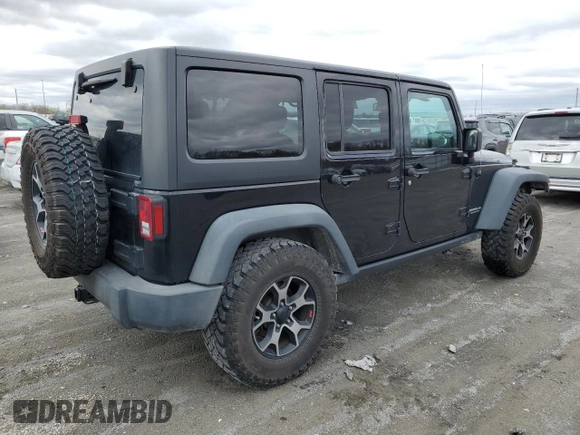2016 Jeep Wrangler Unlimited Rubicon Hard Rock with VIN 1C4BJWFG9GL155037, listed as a Copart auction lot 48230444 with 138,543 mi miles and Salvage Title. Bid and sale history available at carsss.com. Image 3.
