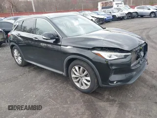 2019 Infiniti QX50 Essential with VIN 3PCAJ5M38KF116554, listed as a IAAI auction lot 42008032 with 60,988 mi miles and . Bid and sale history available at DreamBid. Image 1.