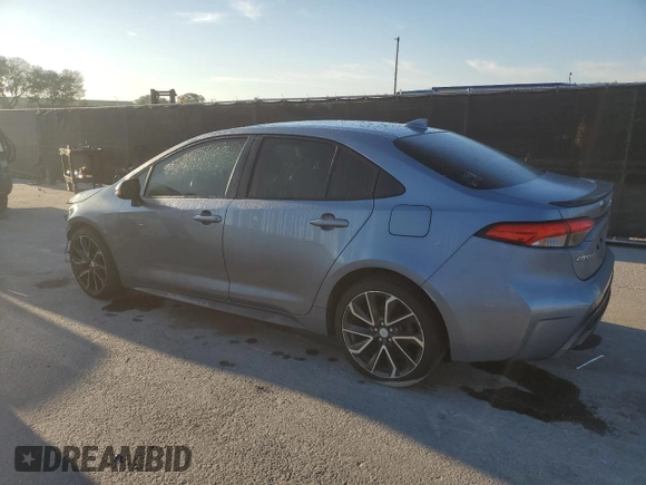 2020 Toyota Corolla XSE with VIN JTDT4RCE0LJ022138, listed as a Copart auction lot 50644235 with 83,370 mi miles and Salvage Title. Bid and sale history available at carsss.com. Image 2.