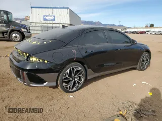 2024 Hyundai IONIQ 6 SEL with VIN KMHM34ACXRA056636, listed as a Copart auction lot 86772594 with 7,054 mi miles and Salvage Title. Bid and sale history available at carsss.com. Image 3.